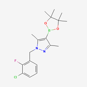 1-(3-Chloro-2-fluorobenzyl)-3,5-dimethyl-4-(4,4,5,5-tetramethyl-1,3,2-dioxaborolan-2-yl)-1H-pyrazole