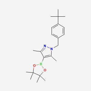 1-(4-(tert-Butyl)benzyl)-3,5-dimethyl-4-(4,4,5,5-tetramethyl-1,3,2-dioxaborolan-2-yl)-1H-pyrazole