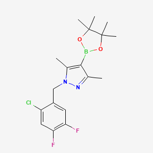 1-(2-Chloro-4,5-difluorobenzyl)-3,5-dimethyl-4-(4,4,5,5-tetramethyl-1,3,2-dioxaborolan-2-yl)-1H-pyrazole