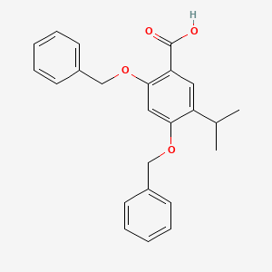 molecular formula C24H24O4 B8237525 2,4-Dibenzyloxy-5-isopropylbenzoic acid 