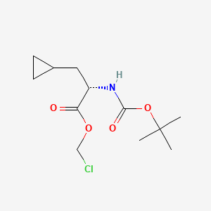 (S)-Chloromethyl 2-((tert-butoxycarbonyl)amino)-3-cyclopropylpropanoate