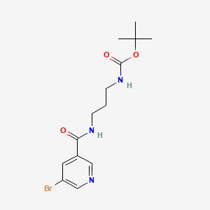 tert-Butyl (3-(5-bromonicotinamido)propyl)carbamate