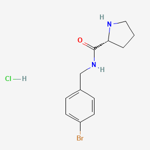 (R)-N-(4-Bromobenzyl)pyrrolidine-2-carboxamide hydrochloride