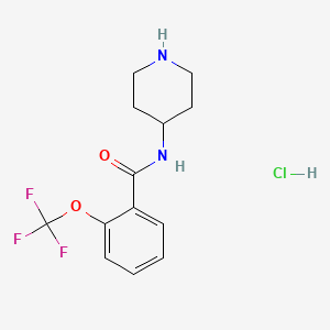 N-(Piperidin-4-yl)-2-(trifluoromethoxy)benzamide hydrochloride