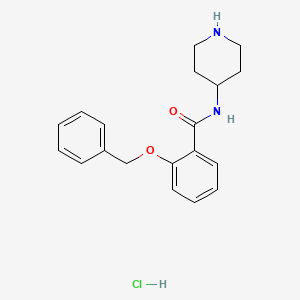 2-(Benzyloxy)-N-(piperidin-4-yl)benzamide hydrochloride