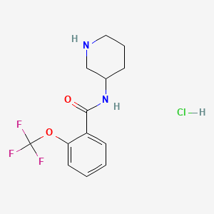 N-(Piperidin-3-yl)-2-(trifluoromethoxy)benzamide hydrochloride