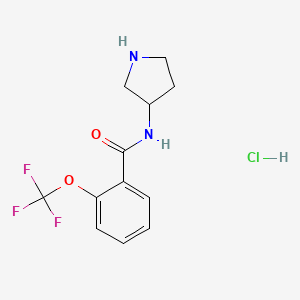 N-(Pyrrolidin-3-yl)-2-(trifluoromethoxy)benzamide hydrochloride