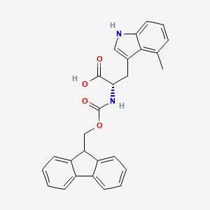 molecular formula C27H24N2O4 B8237622 N-Fmoc-4-methyl-L-tryptophan 