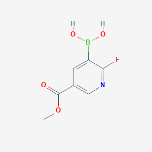 [2-Fluoro-5-(methoxycarbonyl)pyridin-3-yl]boronic acid