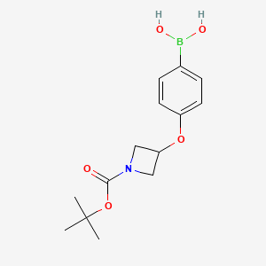 [4-({1-[(Tert-butoxy)carbonyl]azetidin-3-yl}oxy)phenyl]boronic acid