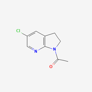 molecular formula C9H9ClN2O B8237683 1-Acetyl-5-chloro-2,3-dihydro-1H-pyrrolo[2,3-b]pyridine 