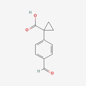 1-(4-Formylphenyl)cyclopropane-1-carboxylic acid