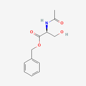 molecular formula C12H15NO4 B8237746 benzyl (2S)-2-acetamido-3-hydroxypropanoate 