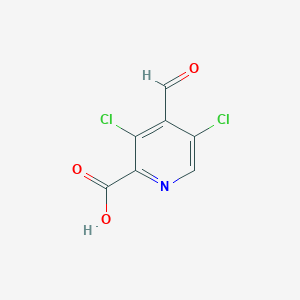 molecular formula C7H3Cl2NO3 B8237770 3,5-Dichloro-4-formylpyridine-2-carboxylic acid 