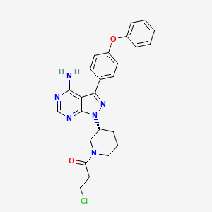 (R)-1-(3-(4-Amino-3-(4-phenoxyphenyl)-1H-pyrazolo[3,4-d]pyrimidin-1-yl)piperidin-1-yl)-3-chloropropan-1-one