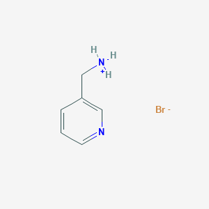 molecular formula C6H9BrN2 B8237897 Pyridin-3-ylmethylazanium;bromide 