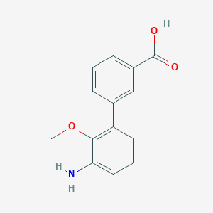 3'-Amino-2'-methoxy-[1,1'-biphenyl]-3-carboxylic acid