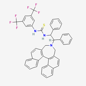 1-[2-(13-Azapentacyclo[13.8.0.02,11.03,8.018,23]tricosa-1(15),2(11),3,5,7,9,16,18,20,22-decaen-13-yl)-1,2-diphenylethyl]-3-[3,5-bis(trifluoromethyl)phenyl]thiourea