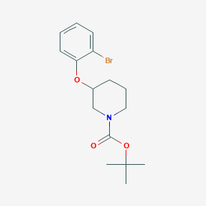 molecular formula C16H22BrNO3 B8237981 3-(2-Bromo-phenoxy)-piperidine-1-carboxylic acid tert-butyl ester 