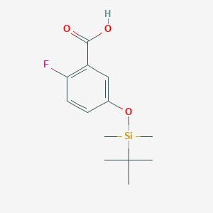 molecular formula C13H19FO3Si B8237990 5-((Tert-butyldimethylsilyl)oxy)-2-fluorobenzoic acid 
