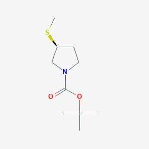 tert-butyl (3S)-3-methylsulfanylpyrrolidine-1-carboxylate