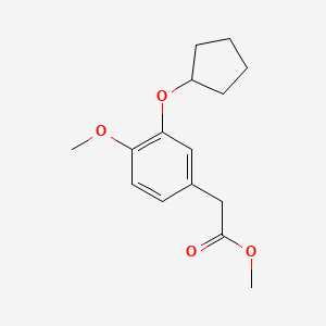 Methyl 2-(3-cyclopentyloxy-4-methoxyphenyl)acetate
