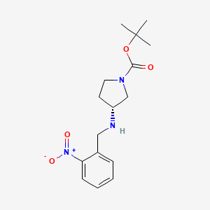 tert-butyl (3R)-3-[(2-nitrophenyl)methylamino]pyrrolidine-1-carboxylate