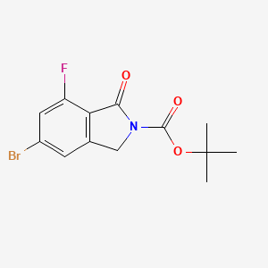 tert-butyl 6-bromo-4-fluoro-3-oxo-1H-isoindole-2-carboxylate