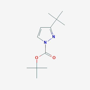 molecular formula C12H20N2O2 B8238145 Tert-butyl 3-tert-butylpyrazole-1-carboxylate 