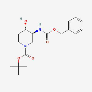 tert-butyl (3S,4S)-4-hydroxy-3-(phenylmethoxycarbonylamino)piperidine-1-carboxylate