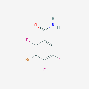 molecular formula C7H3BrF3NO B8238201 3-Bromo-2,4,5-trifluorobenzamide CAS No. 104222-43-7