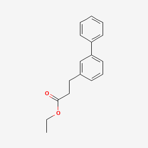 molecular formula C17H18O2 B8238210 Ethyl 3-(3-phenylphenyl)propanoate 