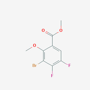 molecular formula C9H7BrF2O3 B8238232 CID 131554291 