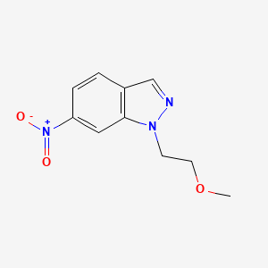 molecular formula C10H11N3O3 B8238241 1-(2-Methoxyethyl)-6-nitroindazole 