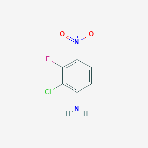 molecular formula C6H4ClFN2O2 B8238256 2-Chloro-3-fluoro-4-nitroaniline 