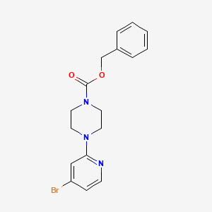 molecular formula C17H18BrN3O2 B8238272 Benzyl 4-(4-bromopyridin-2-yl)piperazine-1-carboxylate 