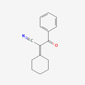 molecular formula C15H15NO B8238283 2-Cyclohexylidene-3-oxo-3-phenylpropanenitrile 