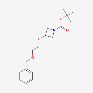 molecular formula C17H25NO4 B8238291 Tert-butyl 3-(2-benzyloxyethoxy)azetidine-1-carboxylate 