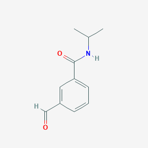molecular formula C11H13NO2 B8238323 3-formyl-N-propan-2-ylbenzamide 