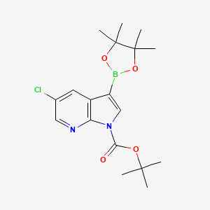 tert-Butyl 5-chloro-3-(4,4,5,5-tetramethyl-1,3,2-dioxaborolan-2-yl)-1H-pyrrolo[2,3-b]pyridine-1-carboxylate