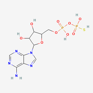 [[5-(6-aminopurin-9-yl)-3,4-dihydroxyoxolan-2-yl]methoxy-hydroxyphosphoryl]oxy-sulfanylphosphinic acid