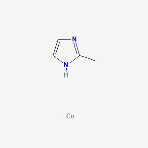 molecular formula C4H6CoN2 B8238439 cobalt;2-methyl-1H-imidazole 