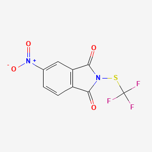 molecular formula C9H3F3N2O4S B8238447 5-Nitro-2-((trifluoromethyl)thio)isoindoline-1,3-dione 