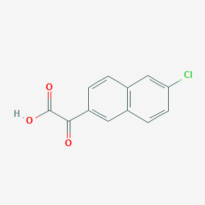 molecular formula C12H7ClO3 B8238469 2-(6-Chloronaphthalen-2-yl)-2-oxoacetic acid 
