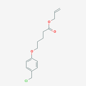 molecular formula C15H19ClO3 B8238478 Allyl 5-[(4-chloromethyl)phenoxy]pentanoate 