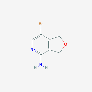 molecular formula C7H7BrN2O B8238495 7-Bromo-1,3-dihydrofuro[3,4-c]pyridin-4-amine 