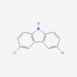 molecular formula C12H7BrClN B8238515 3-Bromo-6-chloro-9H-carbazole 