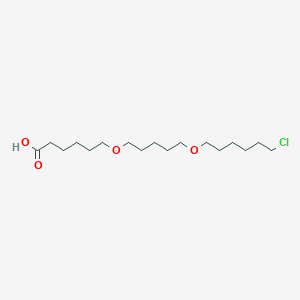 molecular formula C17H33ClO4 B8238541 6-((5-((6-Chlorohexyl)oxy)pentyl)oxy)hexanoic acid 