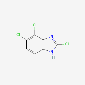 molecular formula C7H3Cl3N2 B8238578 2,4,5-trichloro-1H-benzimidazole 