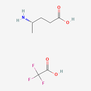 molecular formula C7H12F3NO4 B8238586 (S)-4-Aminopentanoic acid tfa 